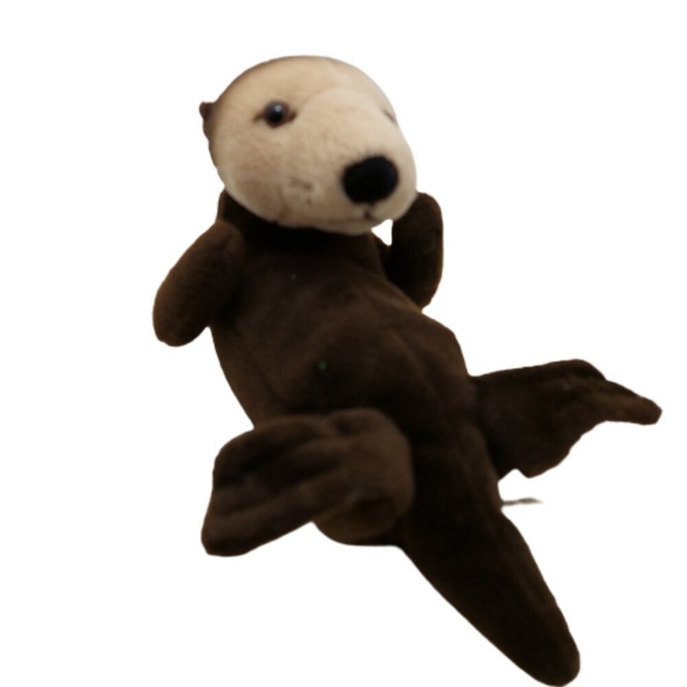 K&M International Inc. Sea Otter Plush 1999 Stuffed brown 8"